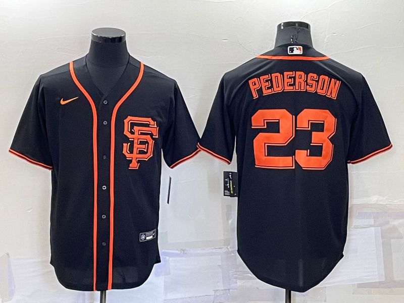 Men San Francisco Giants #23 Pederson Black Game Nike 2022 MLB Jersey->san francisco giants->MLB Jersey